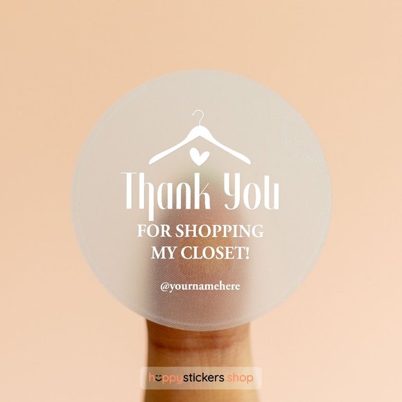 Thank You For Shopping My Closet Stickers with Name • Poshmark Stickers - Picture 10 of 17